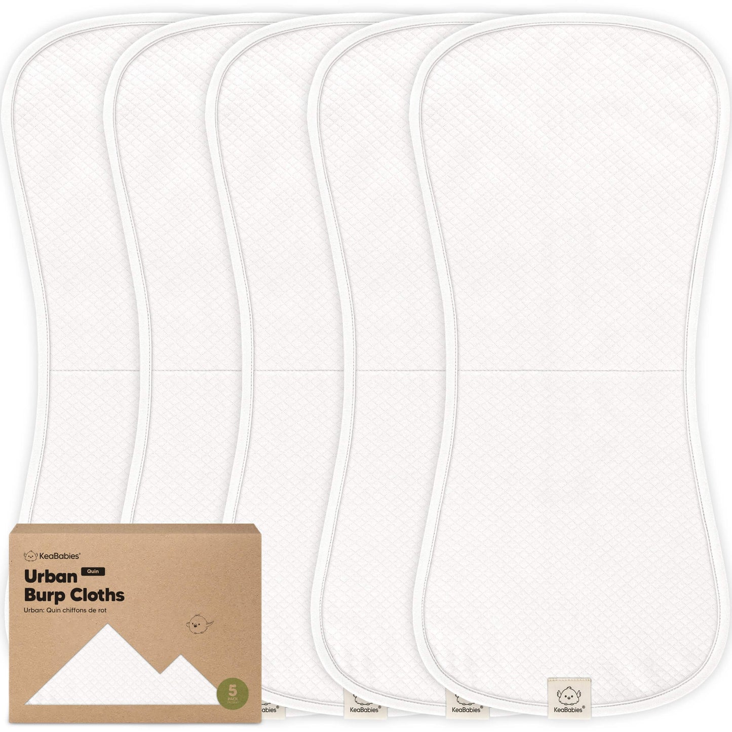 5-Pack Urban Quin Burp Cloths 27923435159738