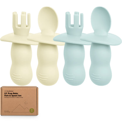 2-Sets Lil’ Prep Baby Fork & Spoon 27816061927610