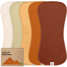 Load image into Gallery viewer, 5-Pack Urban Quin Burp Cloths
