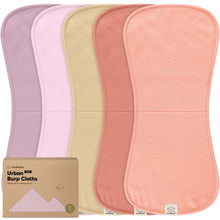 Load image into Gallery viewer, 5-Pack Urban Quin Burp Cloths (Muted Pastel)
