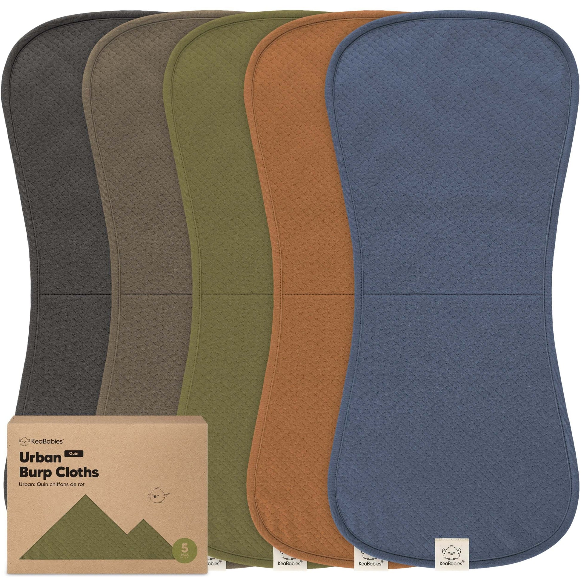 5-Pack Urban Quin Burp Cloths 27922569363642