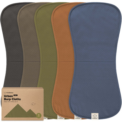 5-Pack Urban Quin Burp Cloths