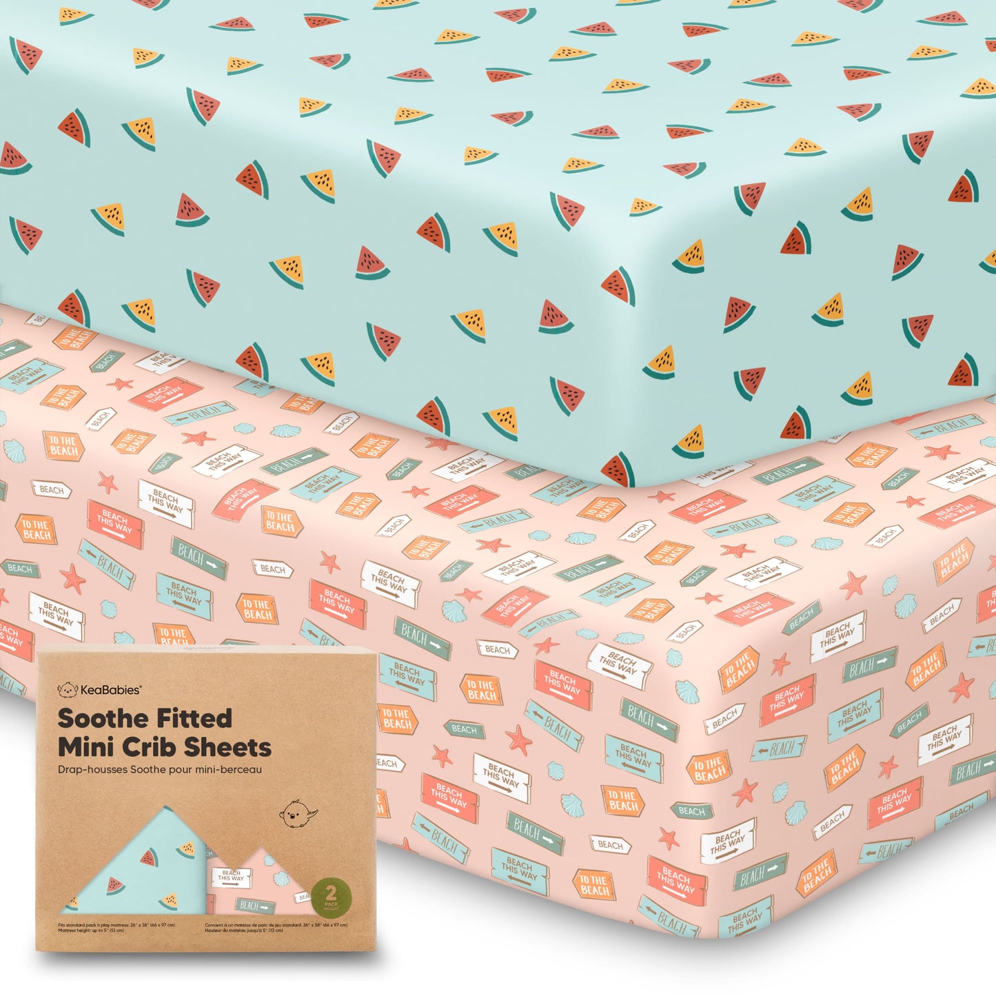 Soothe Fitted Mini Crib Sheet 28106027008186