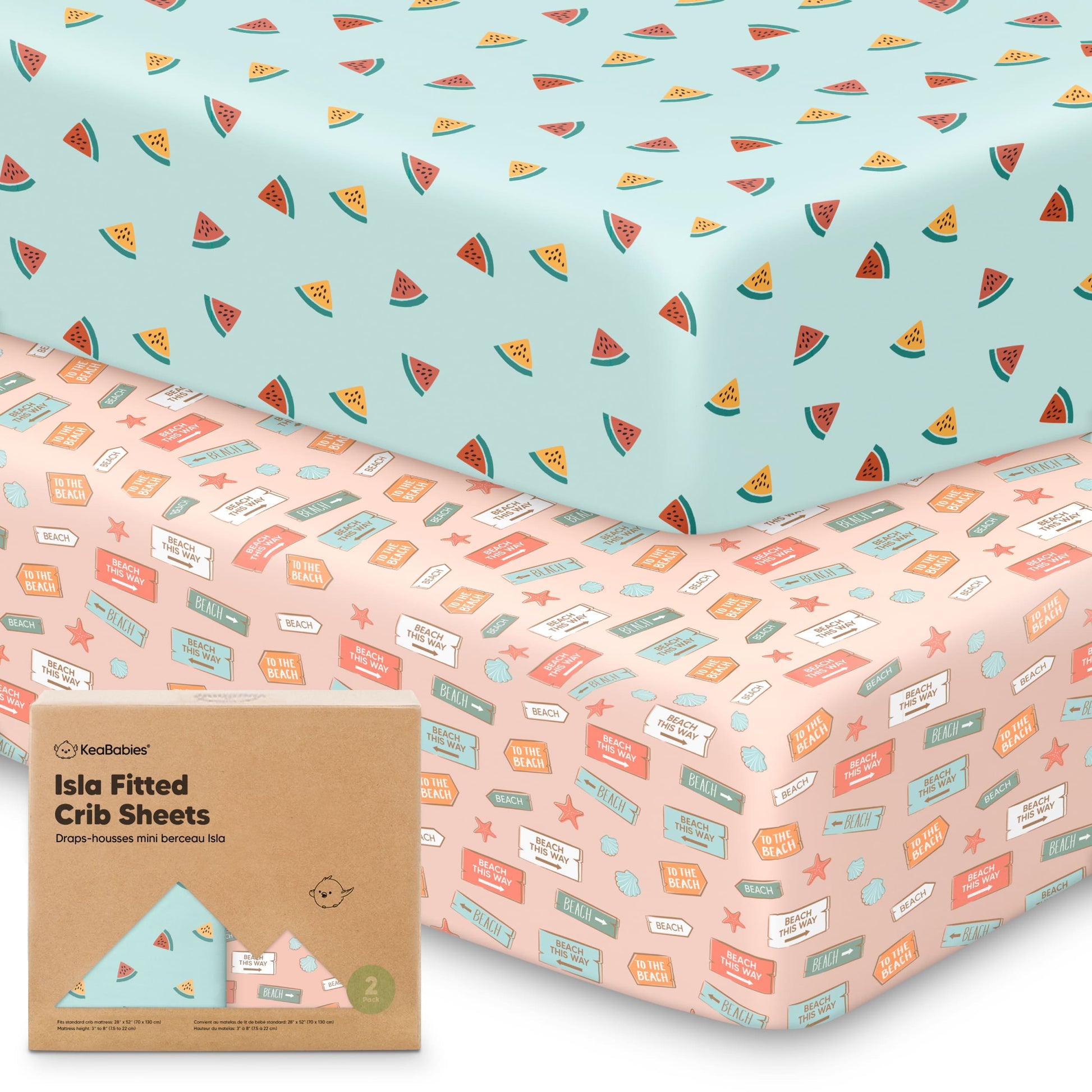 Isla Fitted Crib Sheets 28104876064954