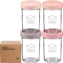 Load image into Gallery viewer, 4-Pack Prep Jars Food Glass Containers
