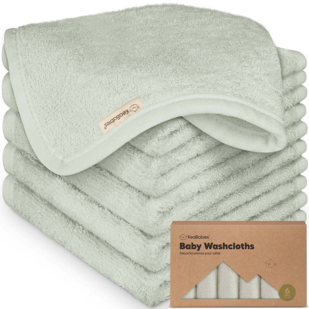 Deluxe Baby Washcloths (Dove)