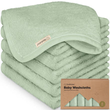 Load image into Gallery viewer, Deluxe Baby Washcloths (Pistachio)
