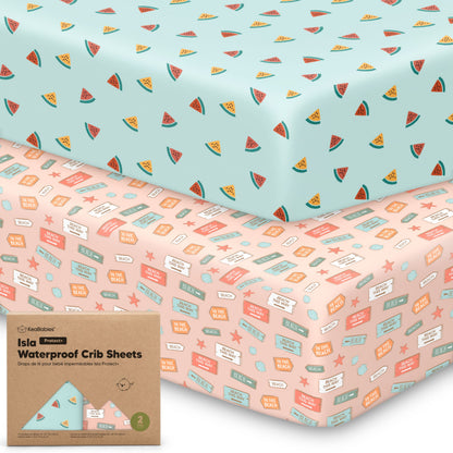 2-Pack Isla [Protect+] Waterproof Crib Sheets 28105022931130