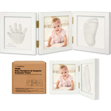 Load image into Gallery viewer, Fond Hand &amp; Footprint Keepsake Frame
