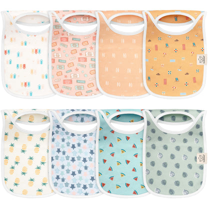 8-Pack Hallo Drool Bibs 27891292537018