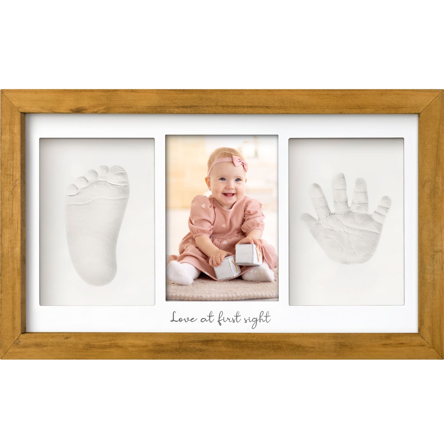 Baby Handprint & Footprint Keepsake Duo Frame 28237679591610