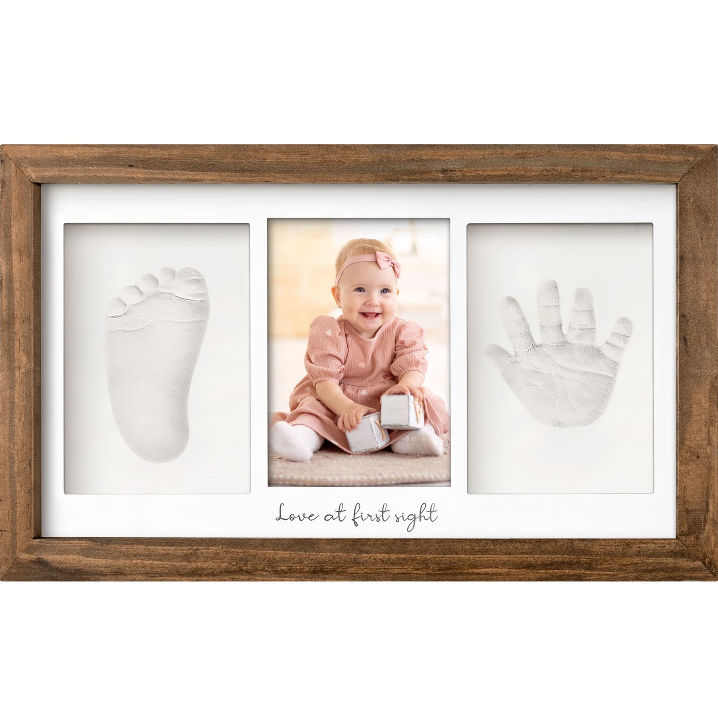Baby Handprint & Footprint Keepsake Duo Frame 28237678313658
