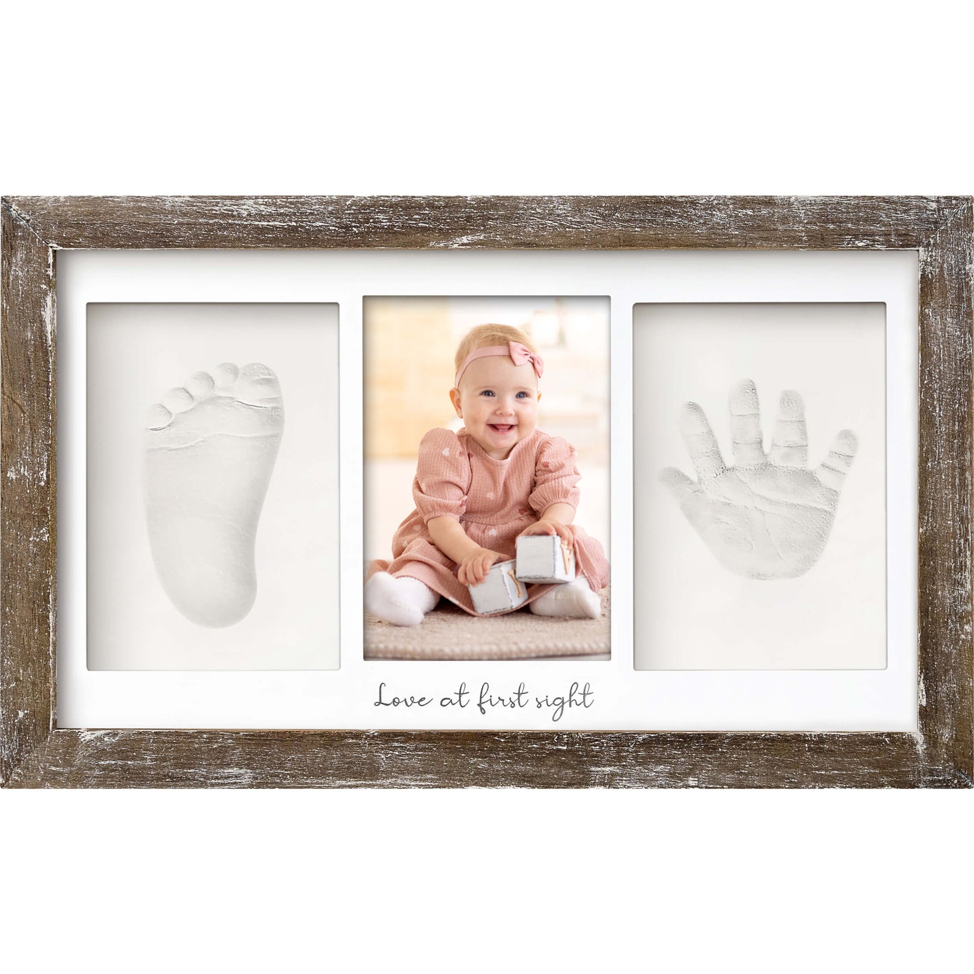 Baby Handprint & Footprint Keepsake Duo Frame 28237663895738