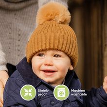 Load image into Gallery viewer, 2-Pack Pom Knitted Beanie (Latte)
