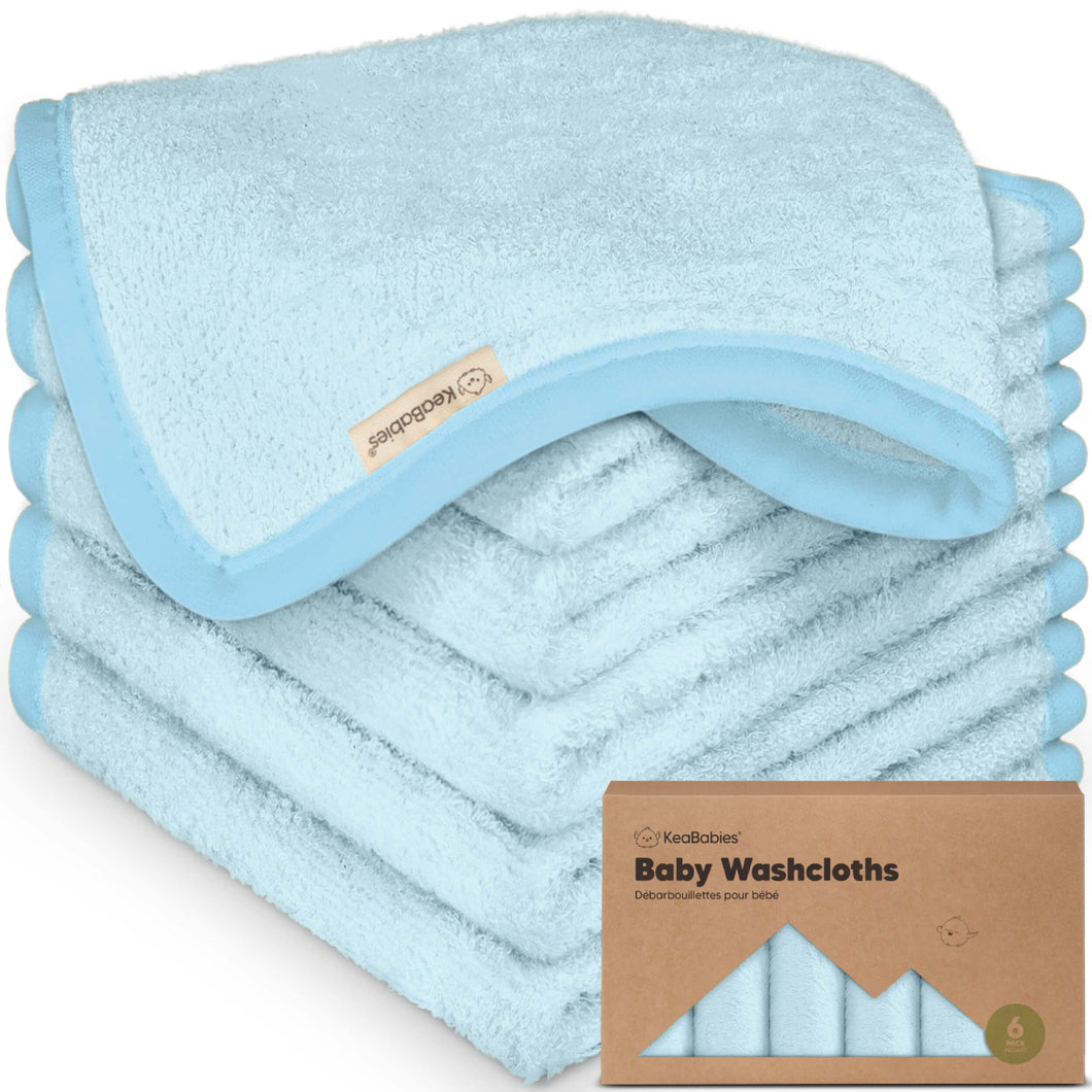 Deluxe Baby Washcloths (Bravo Blue)