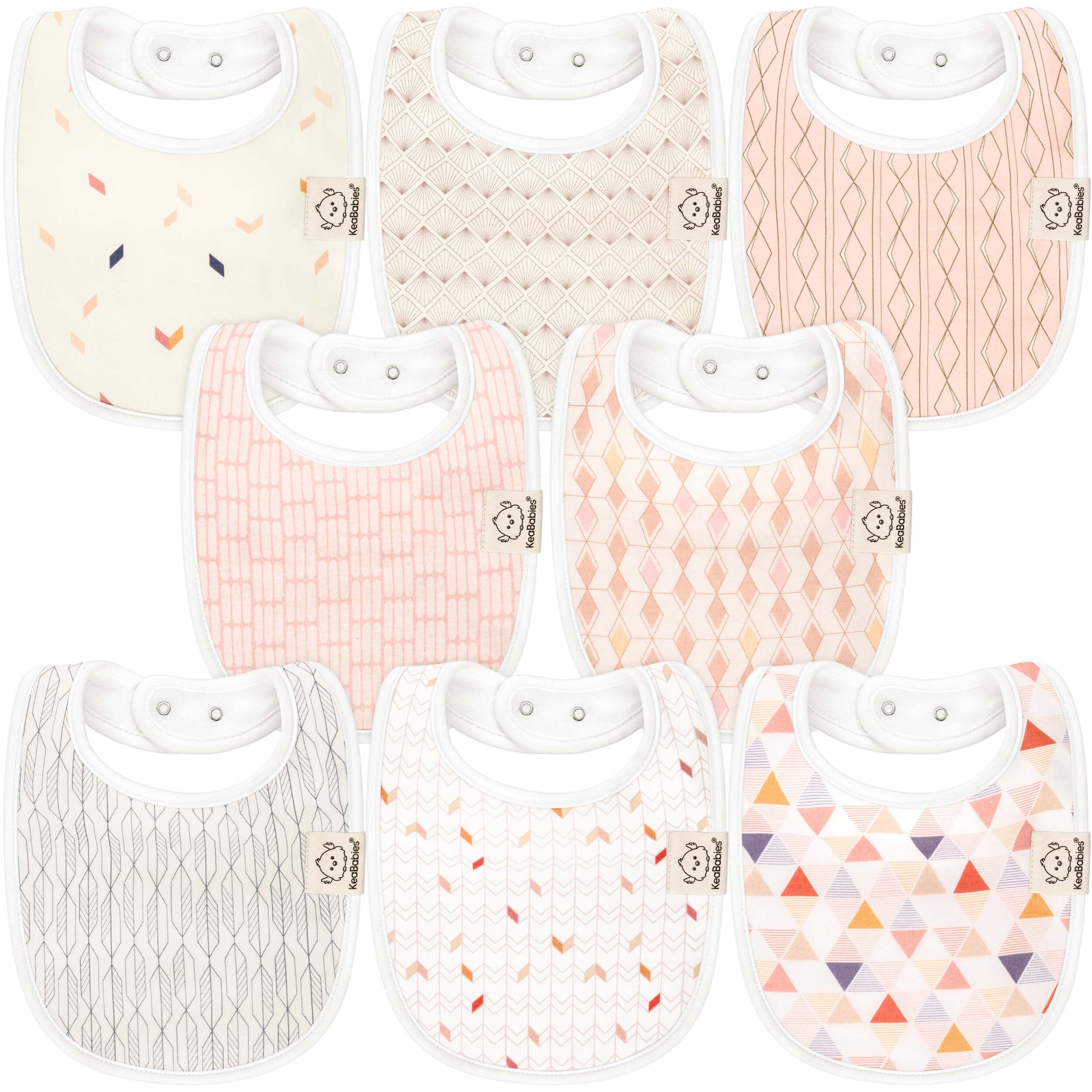 8-Pack Urban Drool Bibs 28316235071674
