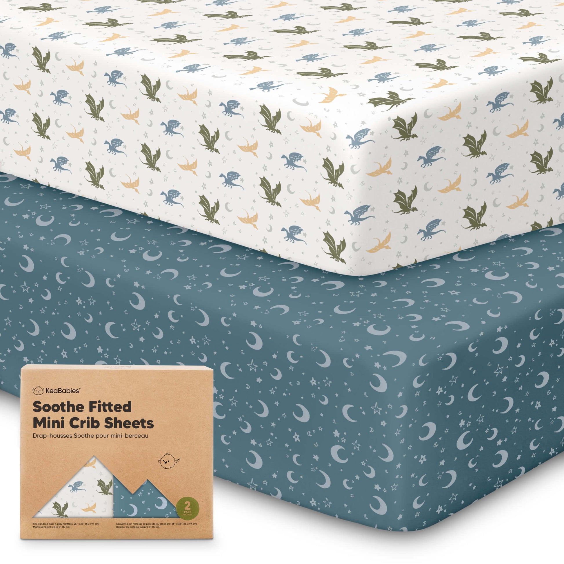 Soothe Fitted Mini Crib Sheet 28339449561274