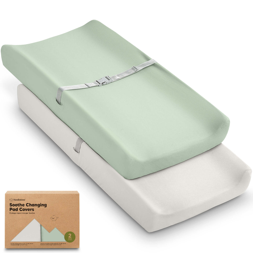 2-Pack Soothe Changing Pad Covers (Sage)