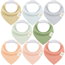 Load image into Gallery viewer, 8-Pack Quin Bandana Bibs
