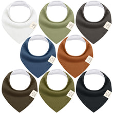 Load image into Gallery viewer, 8-Pack Quin Bandana Bibs

