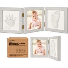 Load image into Gallery viewer, Fond Hand &amp; Footprint Keepsake Frame
