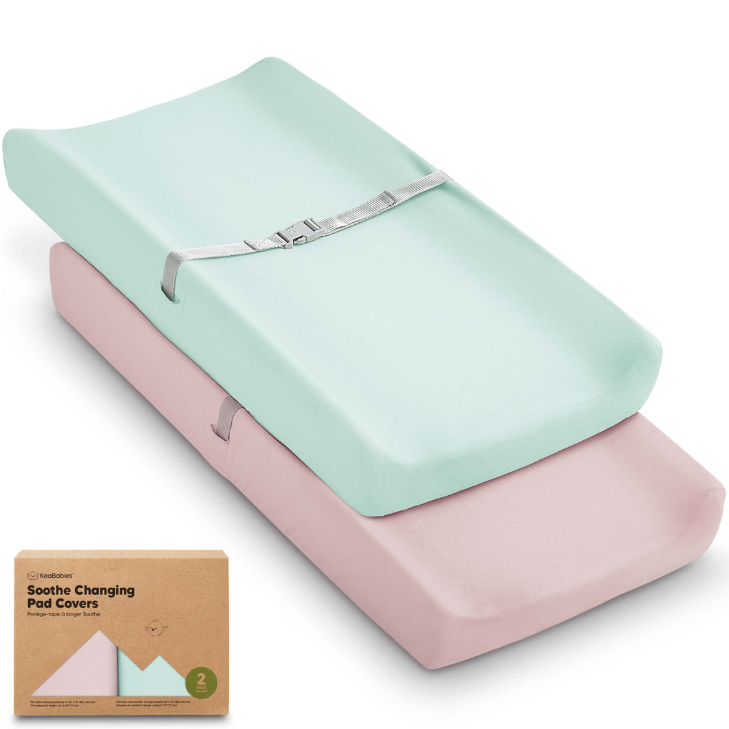 2-Pack Soothe Changing Pad Covers (Pastel)