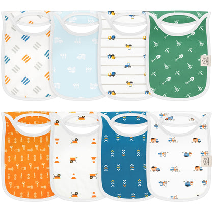 8-Pack Hallo Drool Bibs 28265605824698