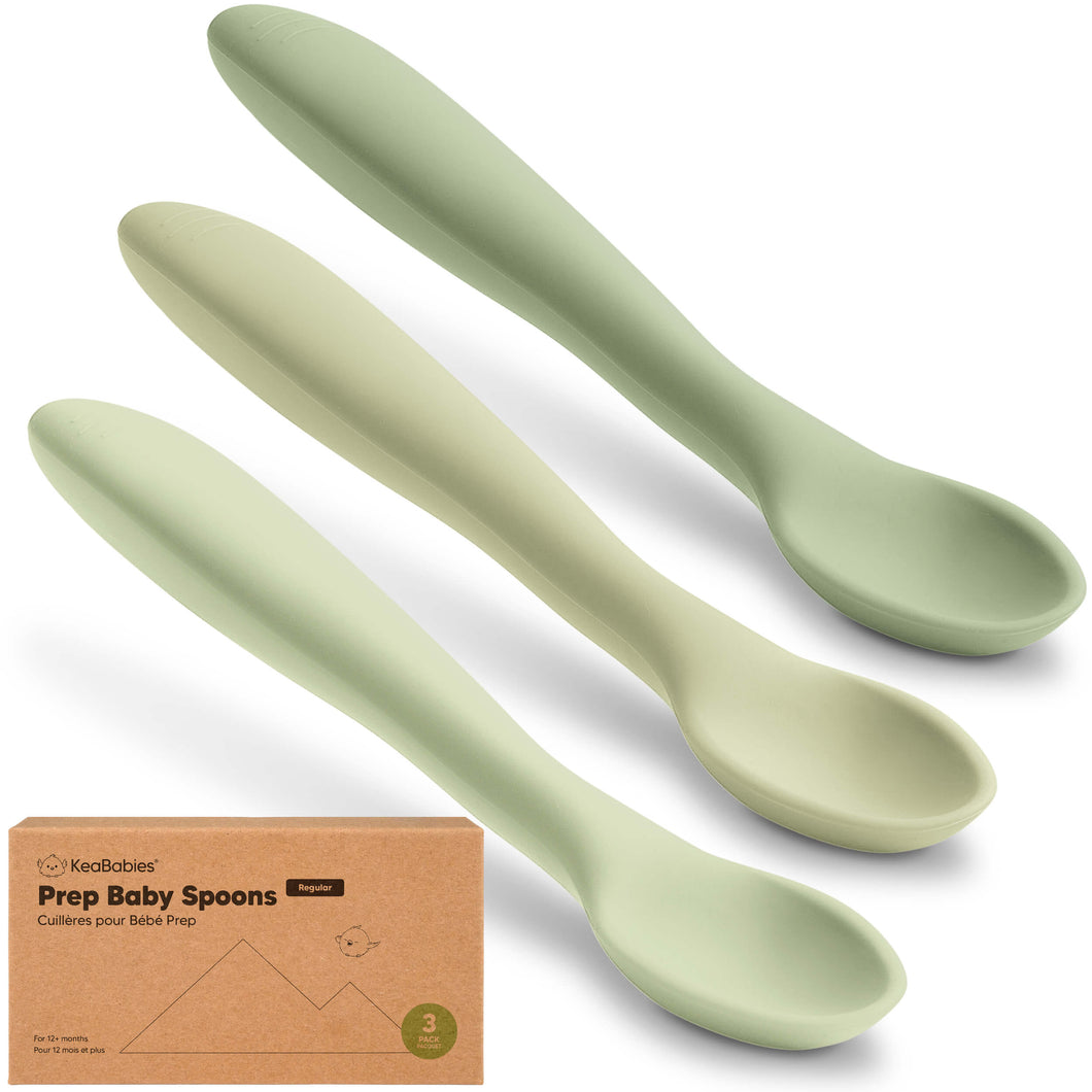 3-Pack Prep Baby Spoons (Sage)