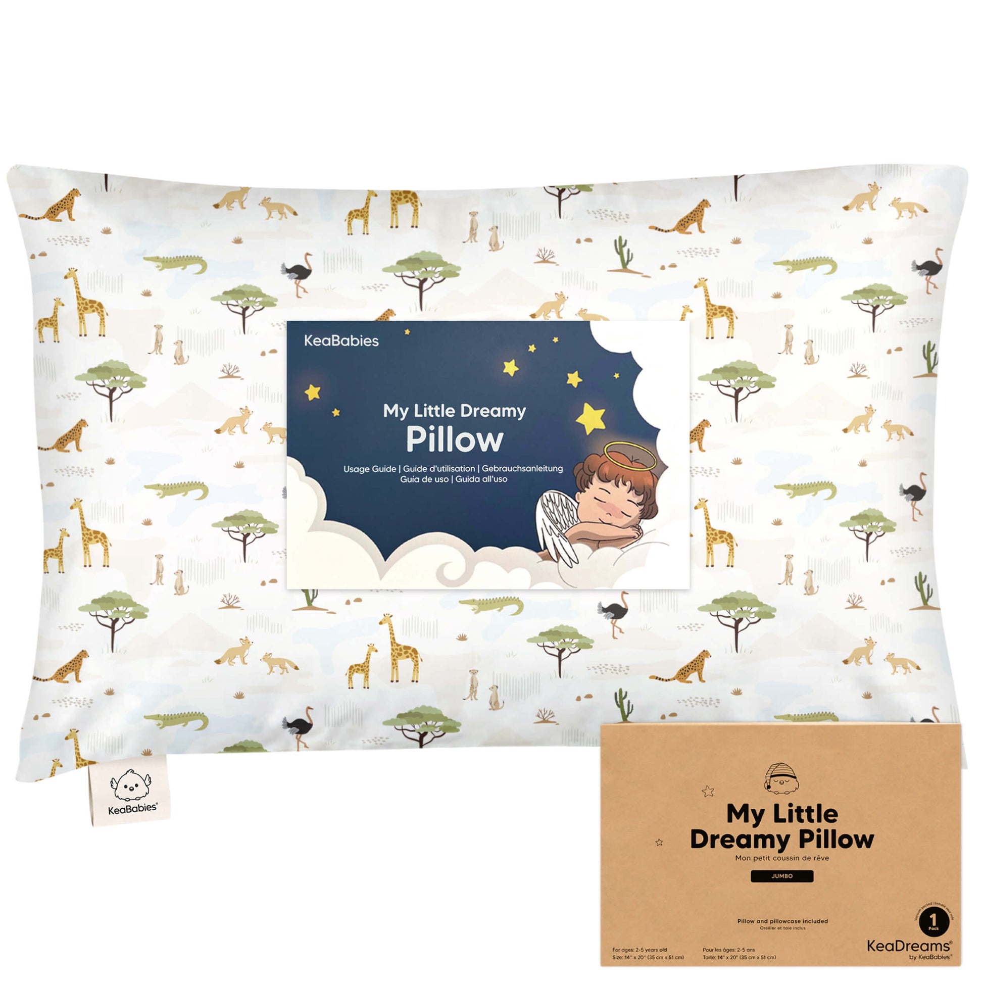 Jumbo Toddler Pillow with Pillowcase 28316414640314