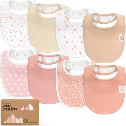 8-Pack Urban Drool Bibs 29531122761914