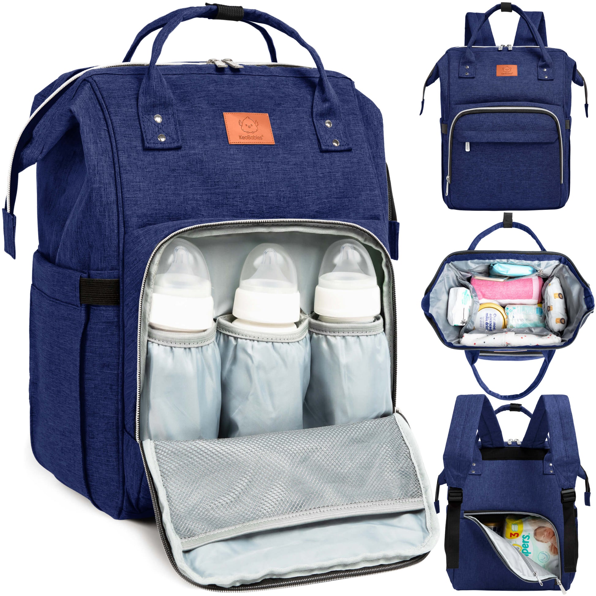 best travel backpack with baby KeaBabies Diaper Bag Backpack, Baby Bag for Boys, Girls (Dark Olive) plus a hidden passport pocket 10 Best Diaper Bags for