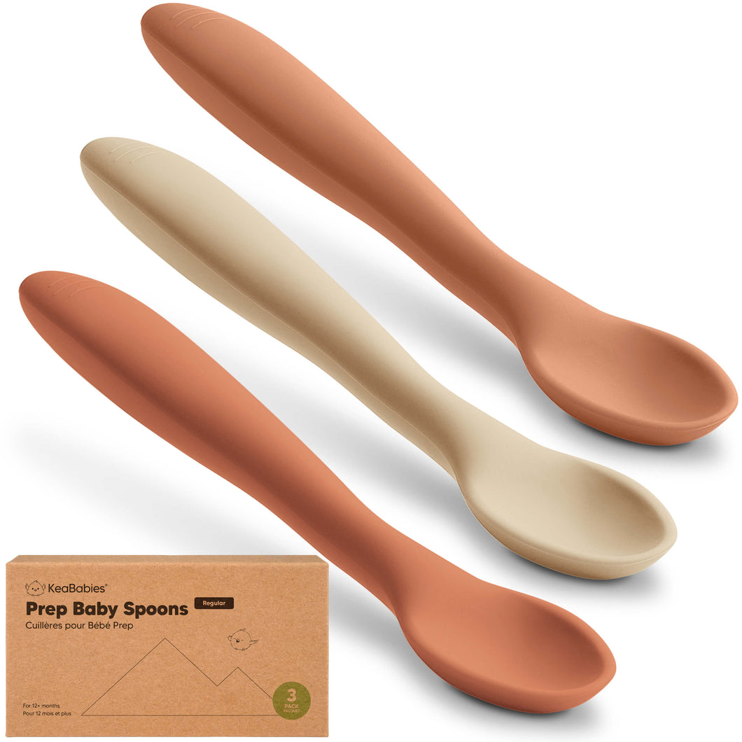 3-Pack Prep Baby Spoons (Terracotta)