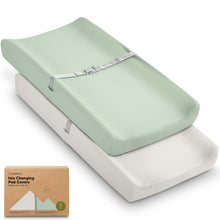 Load image into Gallery viewer, 2-Pack Isla Changing Pad Covers (Sage)
