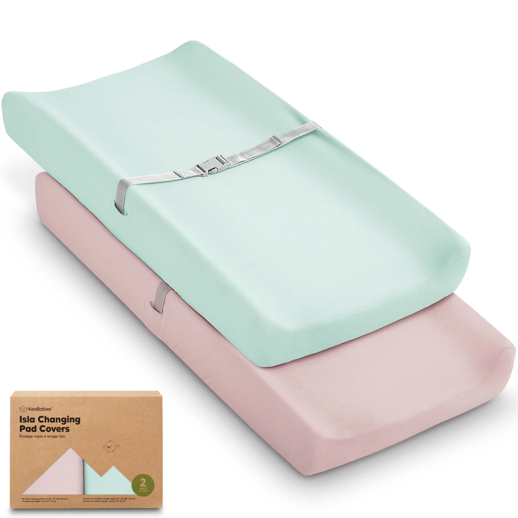 2-Pack Isla Changing Pad Covers (Pastel)