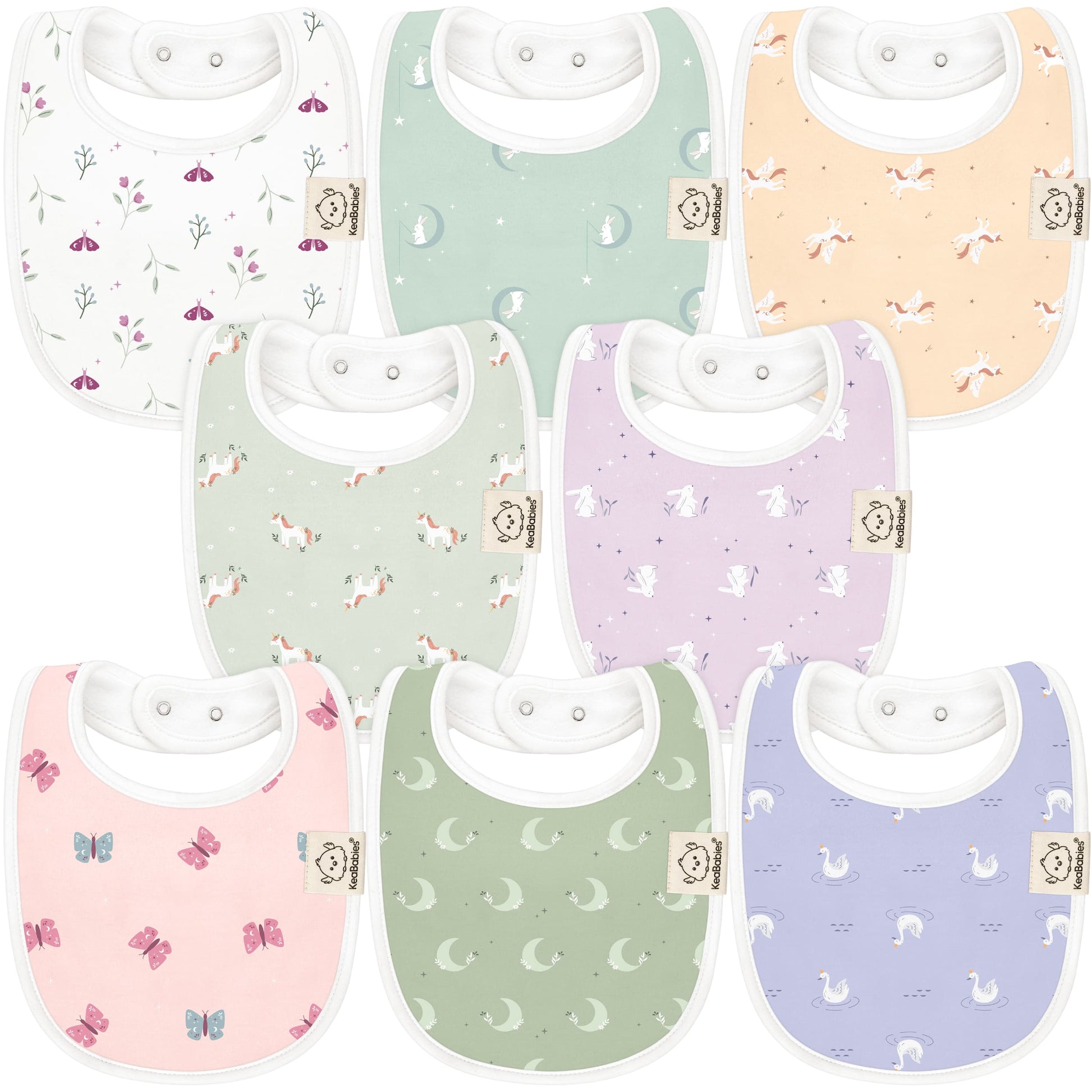 8-Pack Urban Drool Bibs 28501811036346