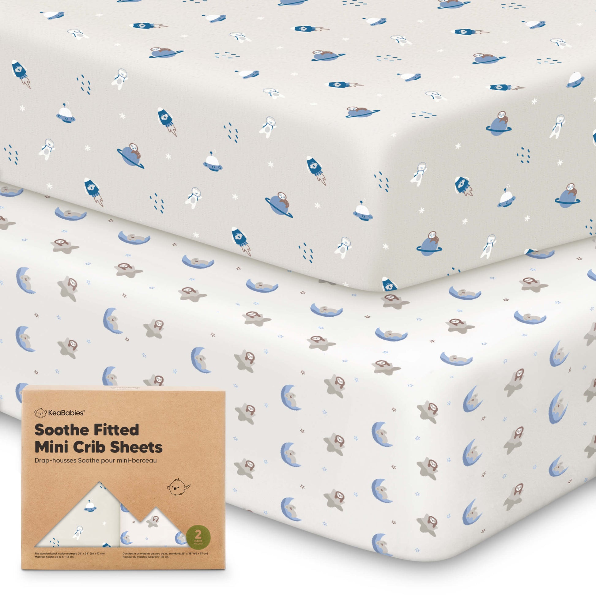 Soothe Fitted Mini Crib Sheet 28723253641402