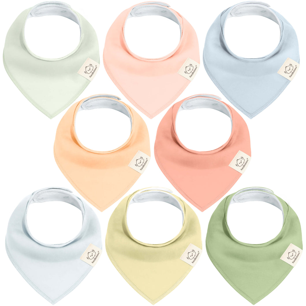 8-Pack Organic Bandana Bibs (Dew)