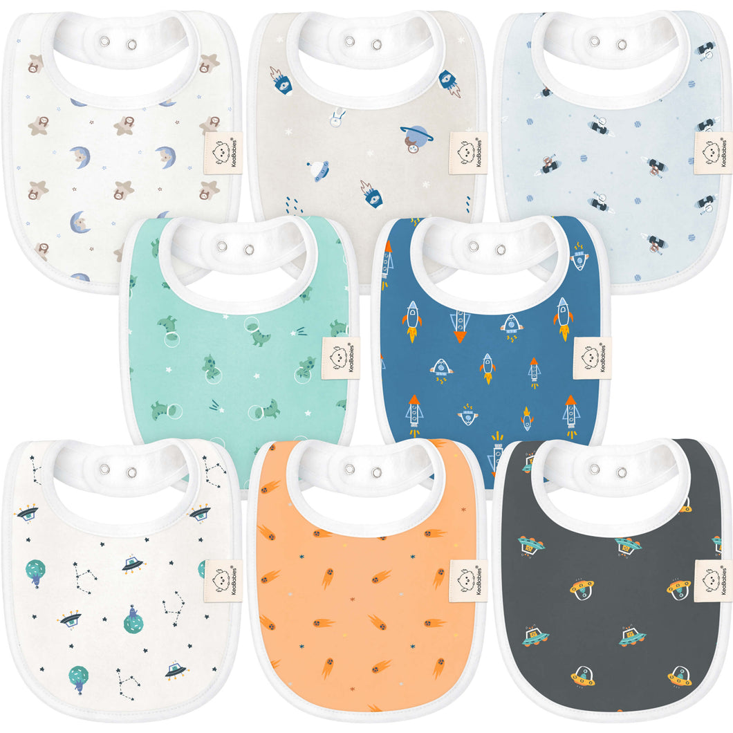 8-Pack Urban Drool Bibs (Cosmo)