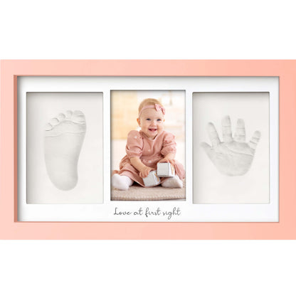 Baby Handprint & Footprint Keepsake Duo Frame 28628453163194