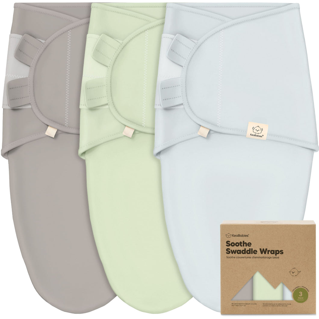 3-Pack Soothe Swaddle Wraps (Ripple)