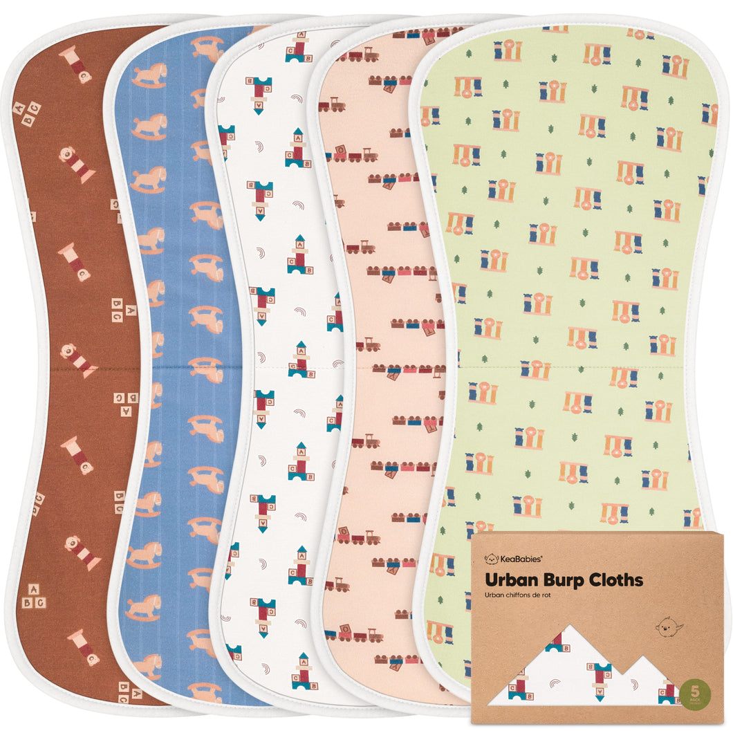 Urban Burp Cloths (Toy Land)