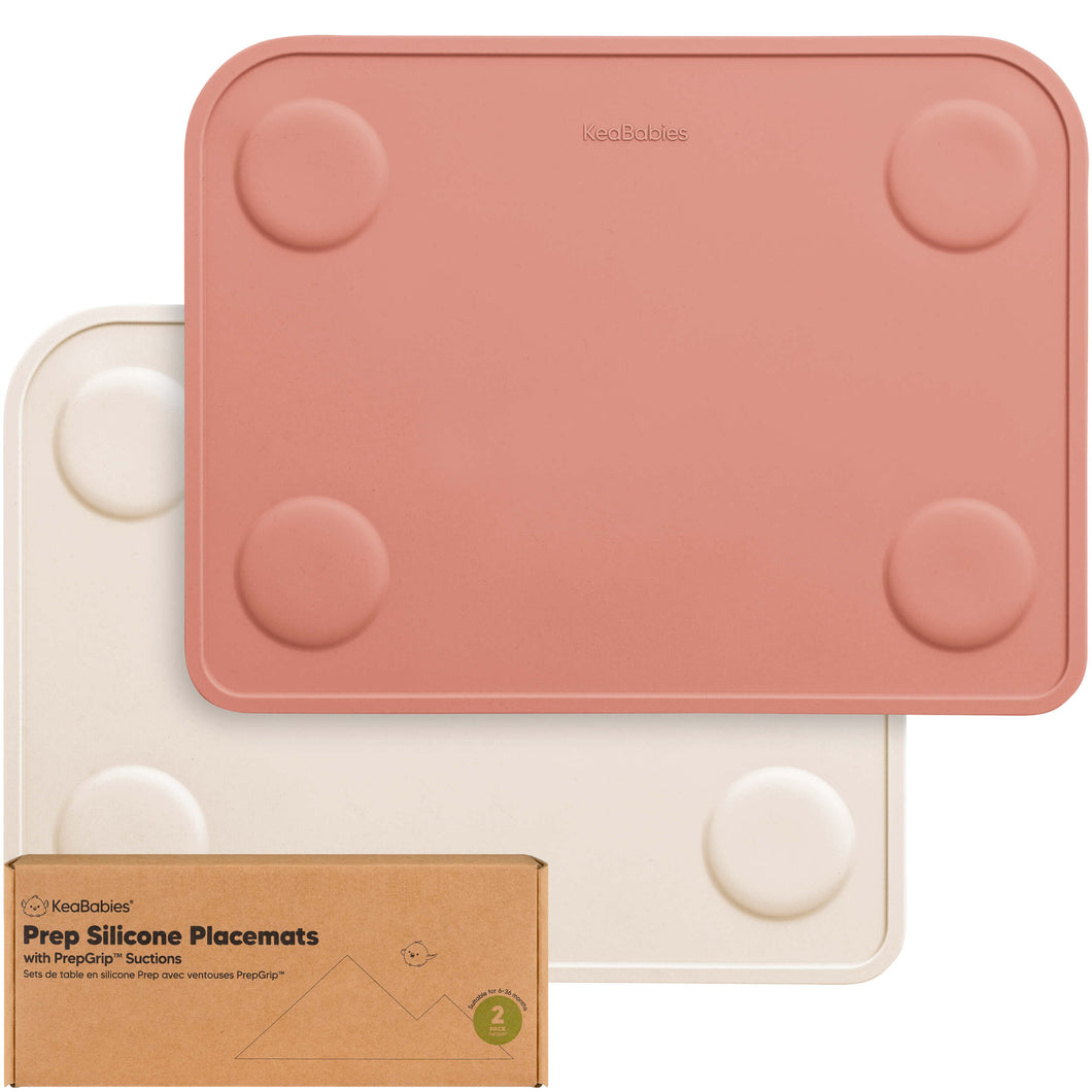 2-Pack Prep Silicone Placemats (Roseate)