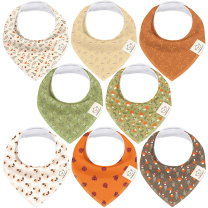8-Pack Organic Bandana Bibs (Girl) 28737494745274