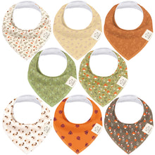 Load image into Gallery viewer, 8-Pack Organic Bandana Bibs (Girl)
