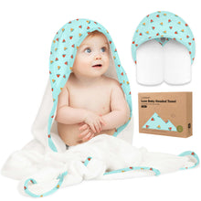 Load image into Gallery viewer, Luxe Baby Hooded Towel (Melon Beat)
