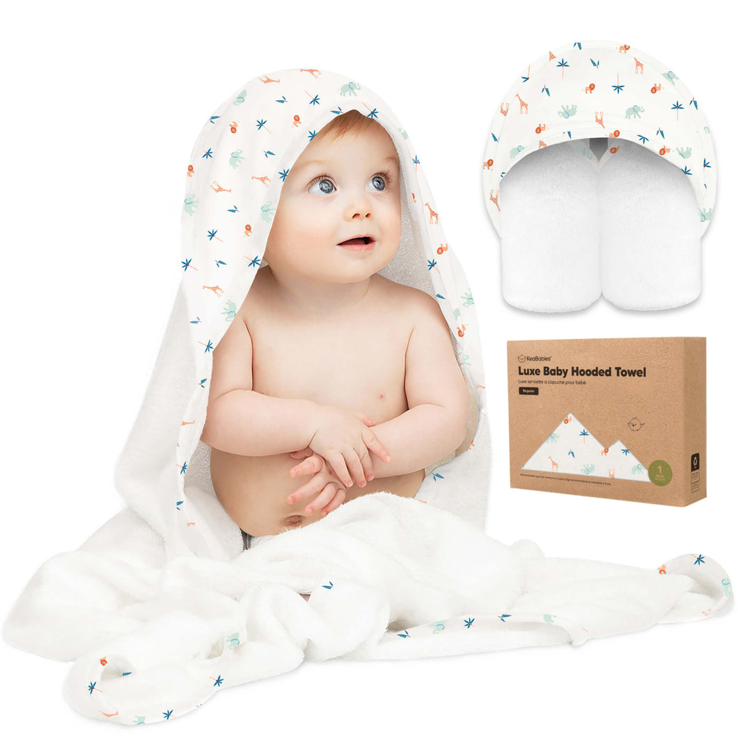 Luxe Baby Hooded Towel (Wildscape)