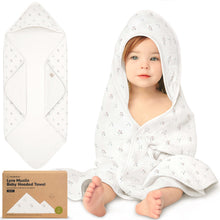 Load image into Gallery viewer, Lyra Muslin Hooded Towel

