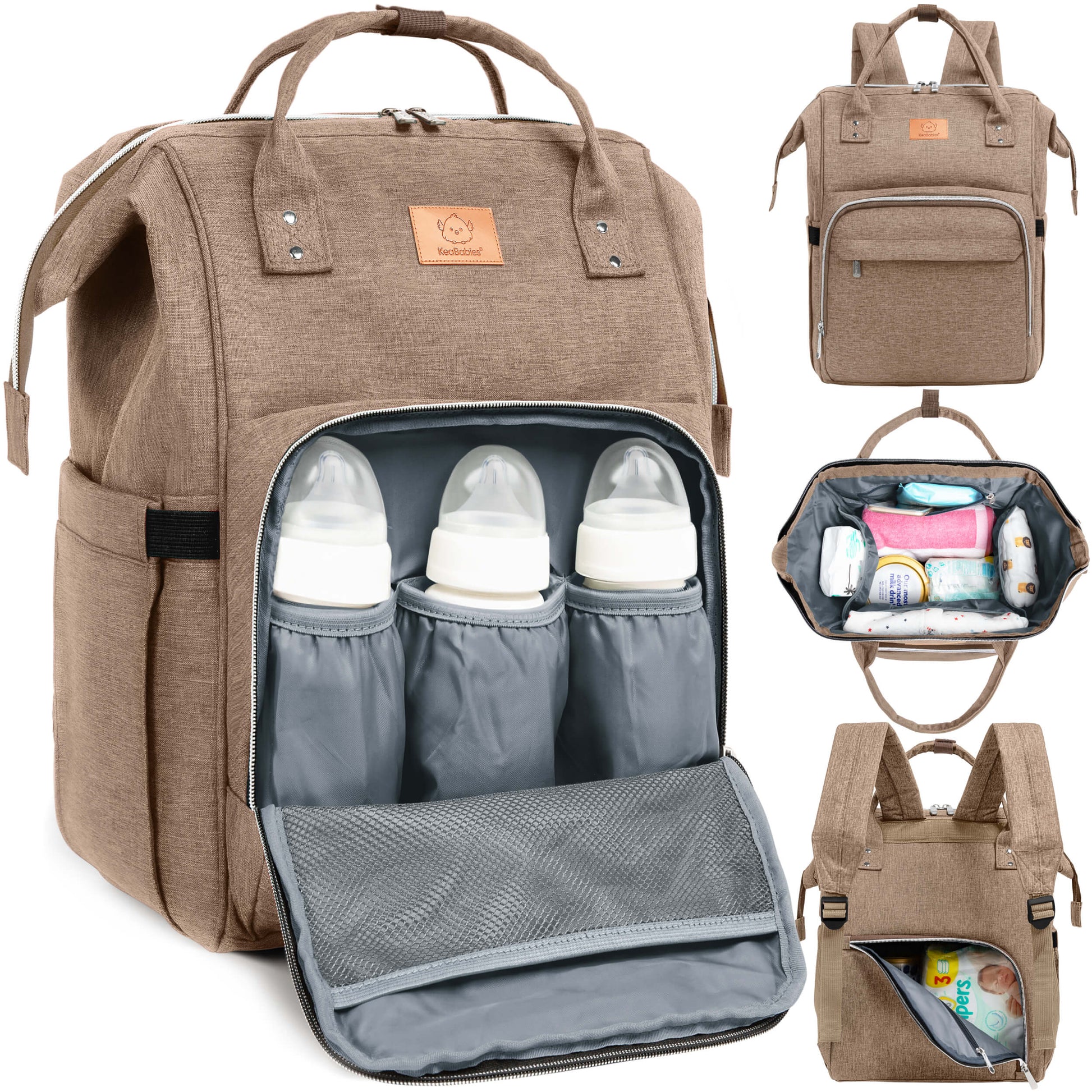 best leather backpack diaper bags UPPER Bag Set conscious moms Best Leather Diaper Bag Backpack