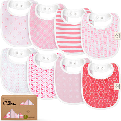 8-Pack Urban Drool Bibs 29531129020602