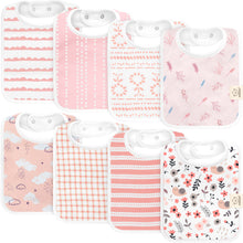 Load image into Gallery viewer, 8-Pack Coast Drool Bibs (Sweet Charm)
